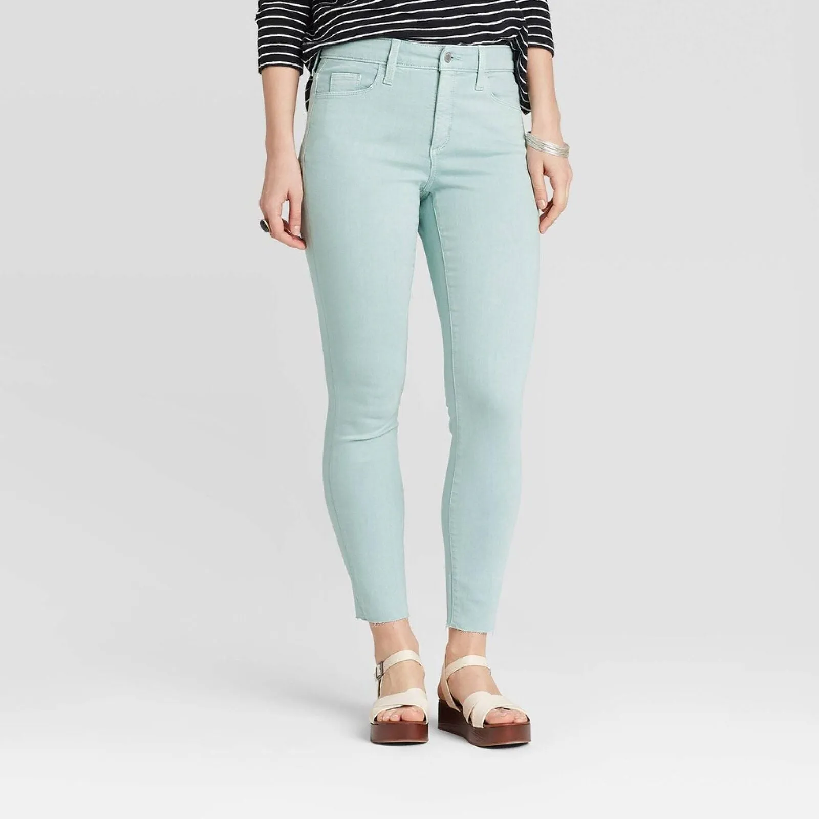 Universal Thread Women's High-Rise Skinny Ankle Jeans 78347159 Green 8