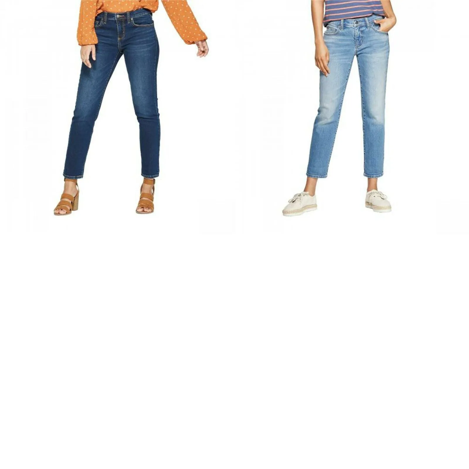 Universal Thread Women's Mid Rise Boyfriend Crop Jeans