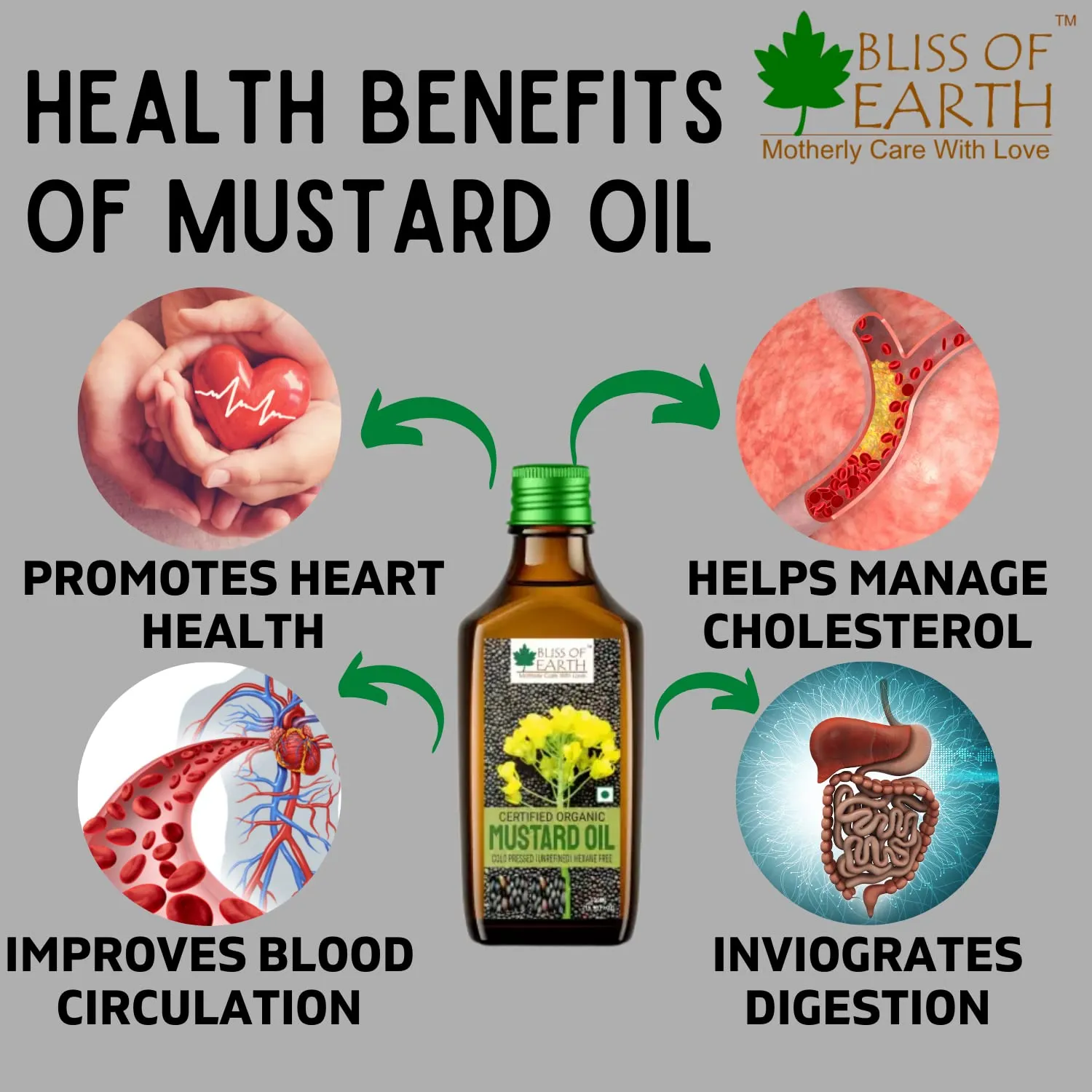 USDA Organic Black Mustard Oil 500 ml