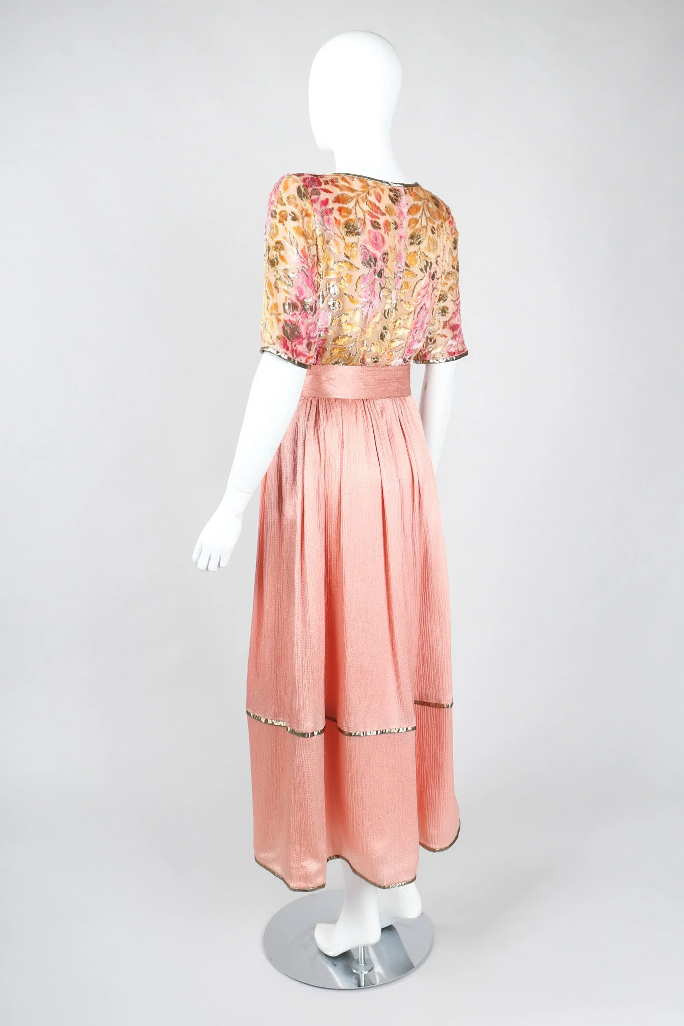 Velvet Burnout Blush Dress