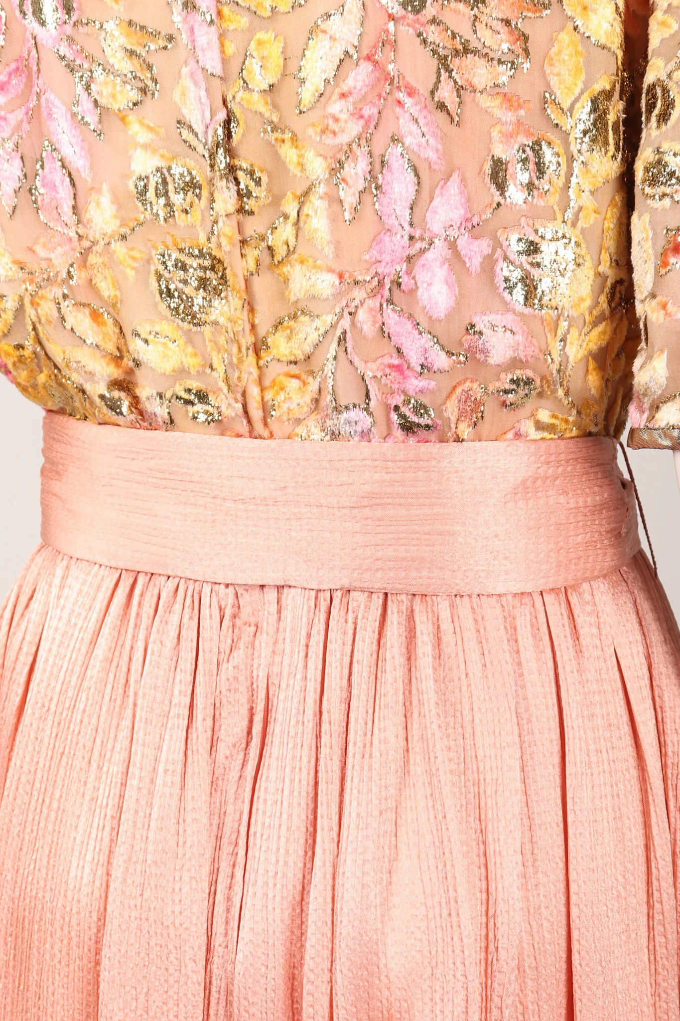 Velvet Burnout Blush Dress