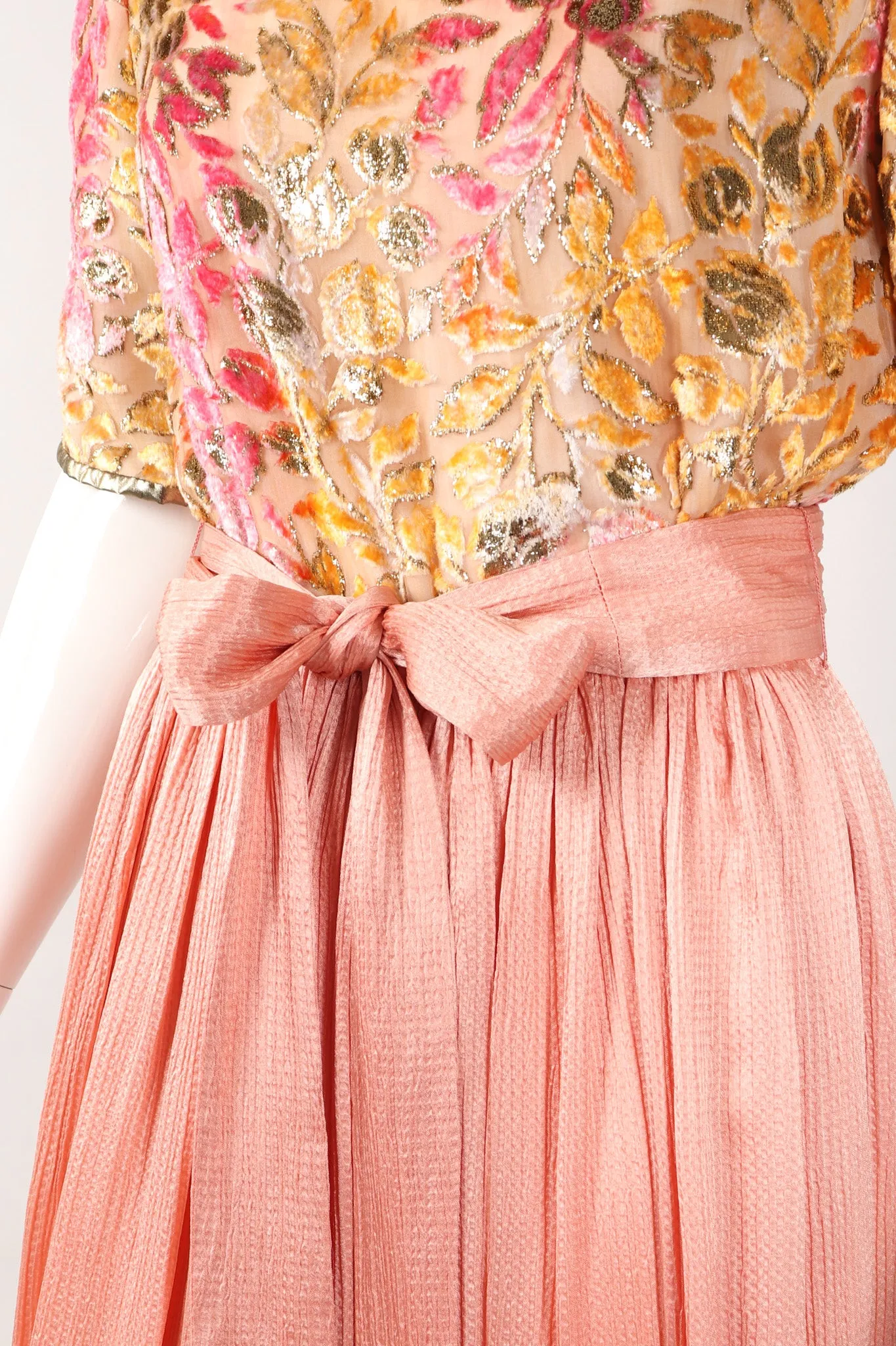 Velvet Burnout Blush Dress