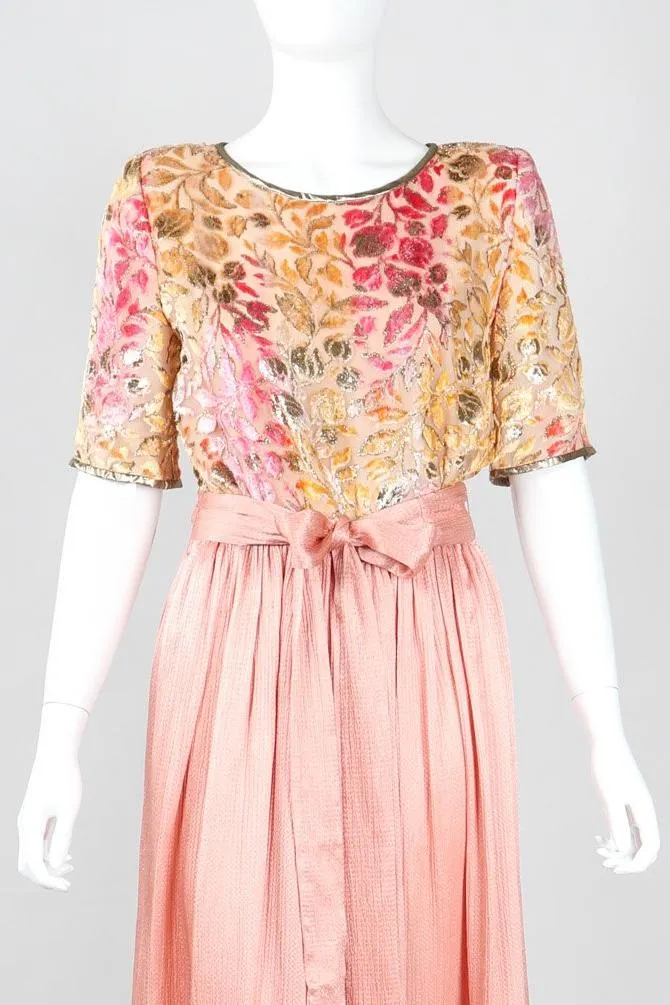Velvet Burnout Blush Dress