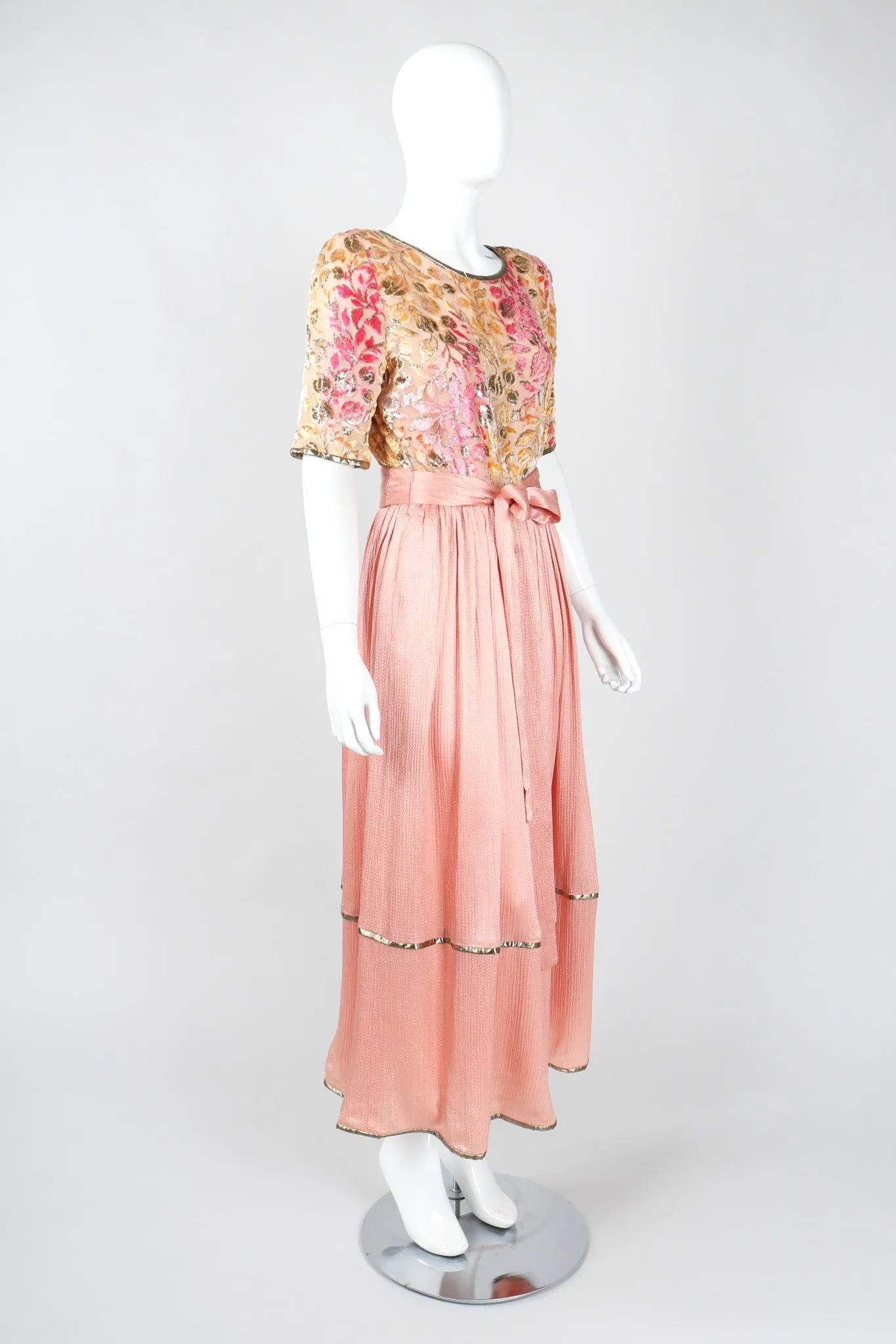 Velvet Burnout Blush Dress