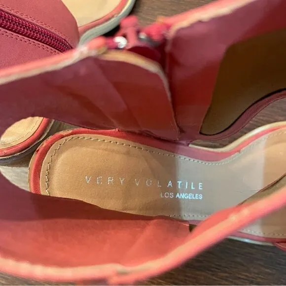 Very Volatile Western Fringe Stacked Heels