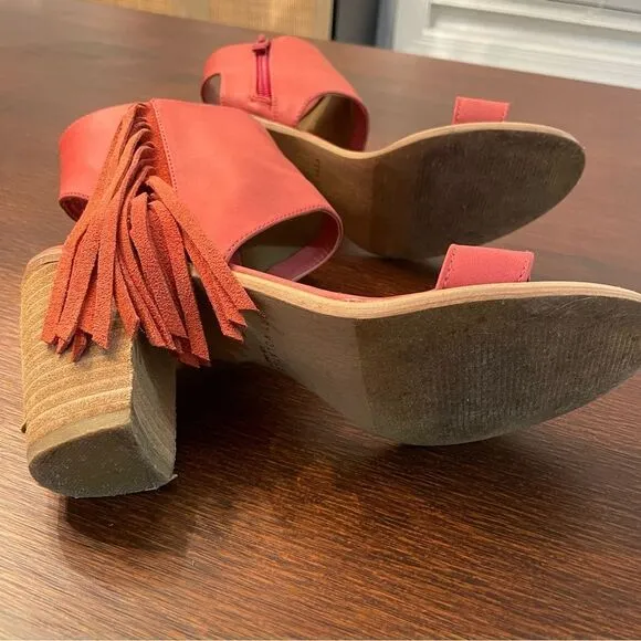 Very Volatile Western Fringe Stacked Heels