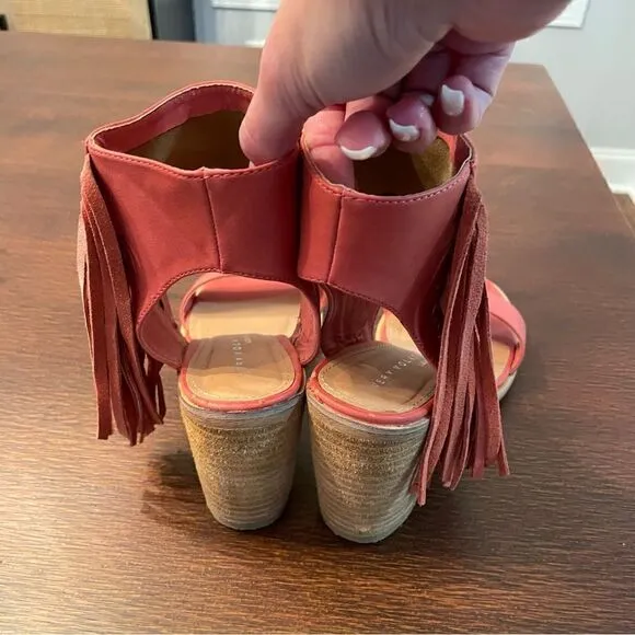 Very Volatile Western Fringe Stacked Heels