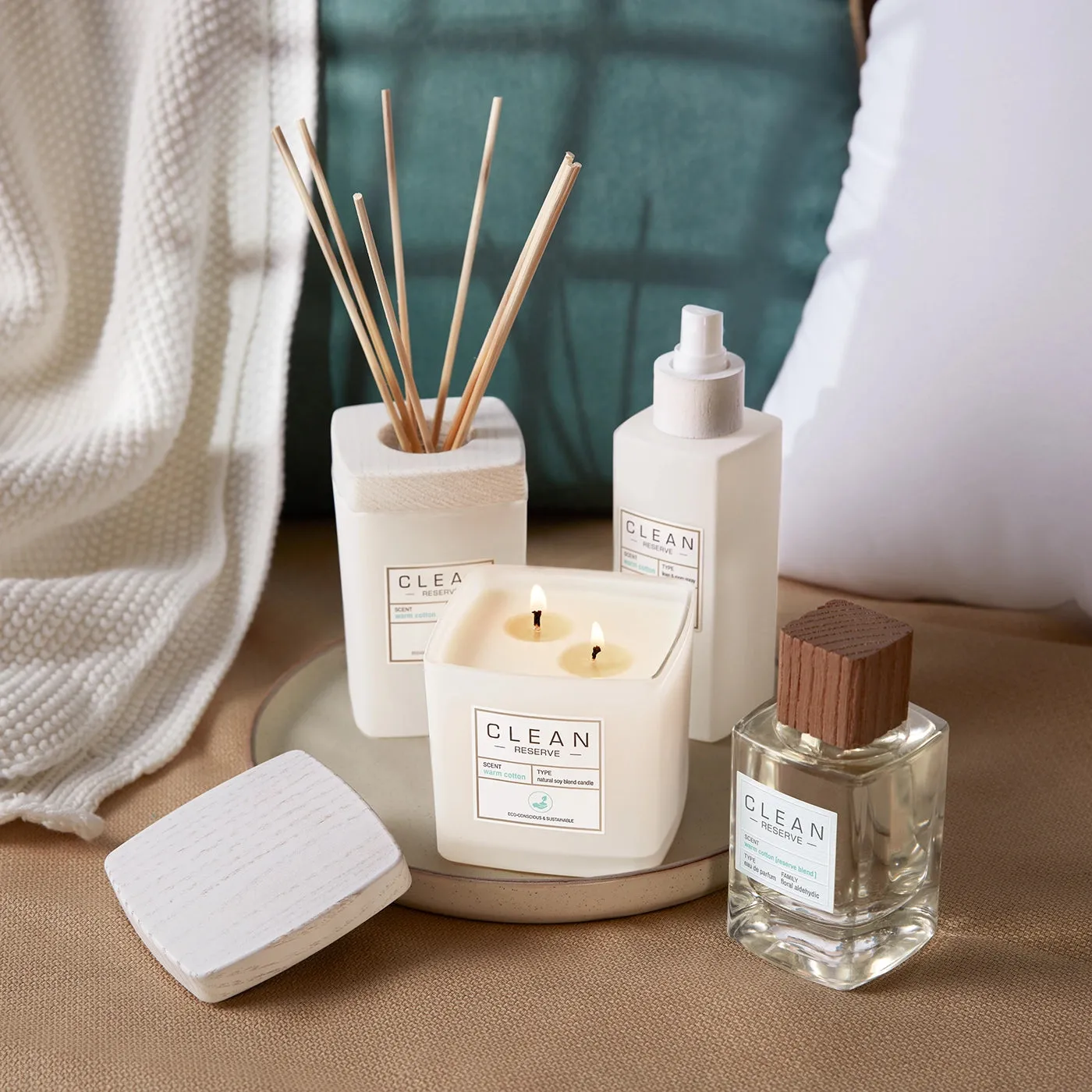 Warm Cotton Natural Soy Blend Candle