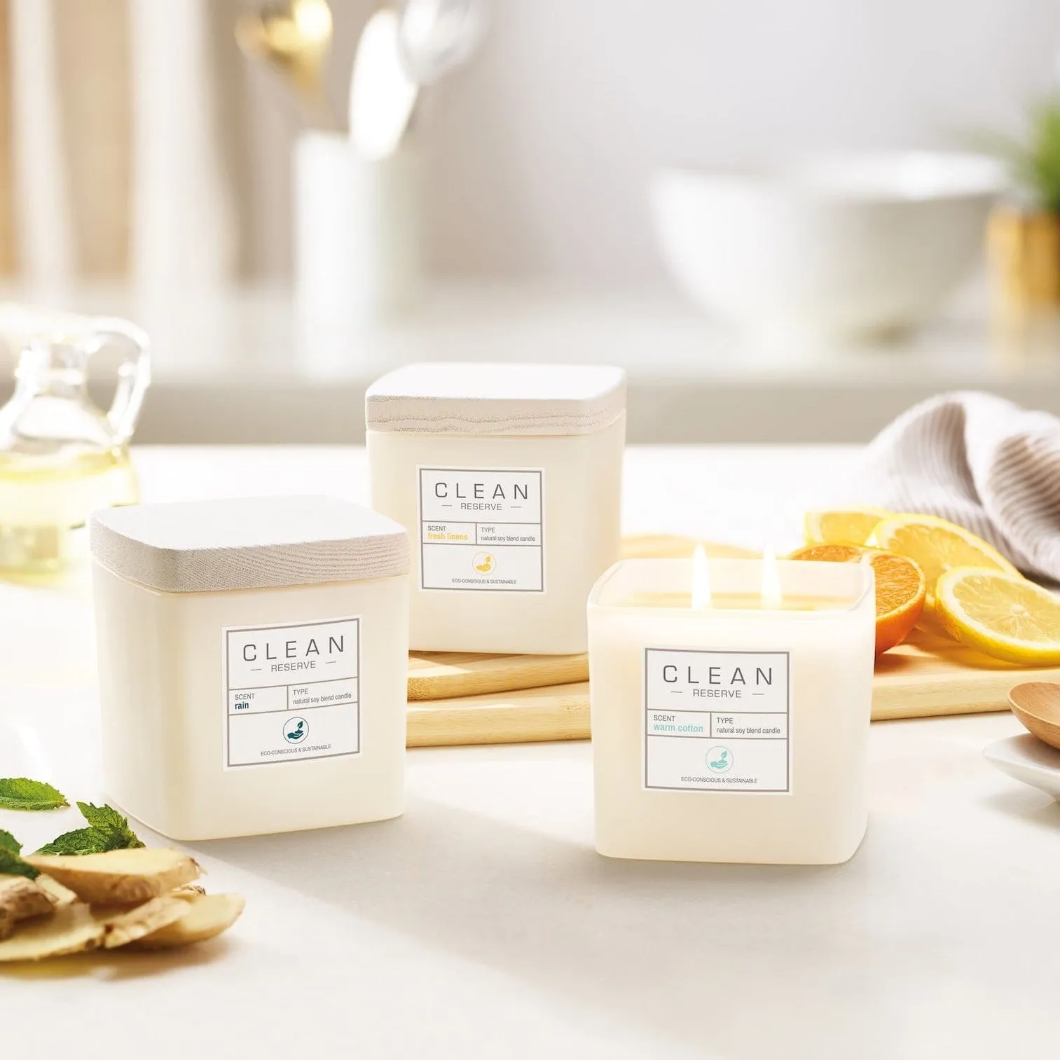 Warm Cotton Natural Soy Blend Candle