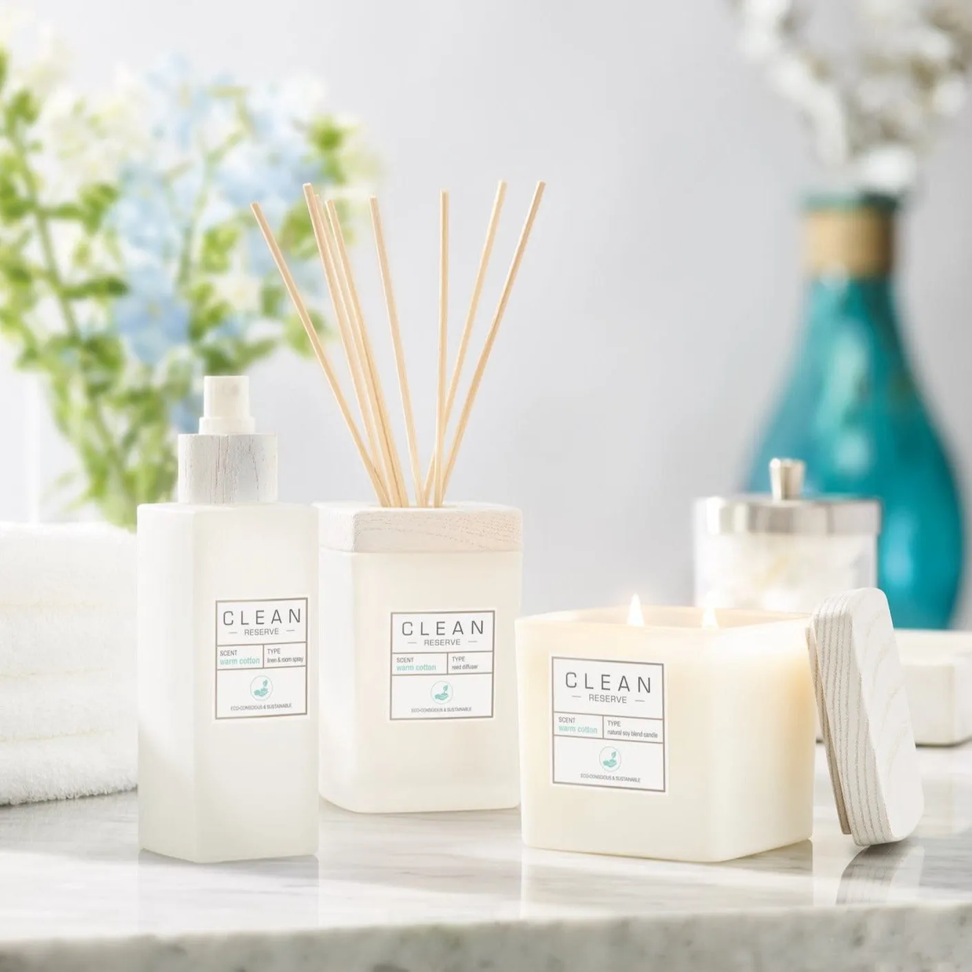 Warm Cotton Natural Soy Blend Candle