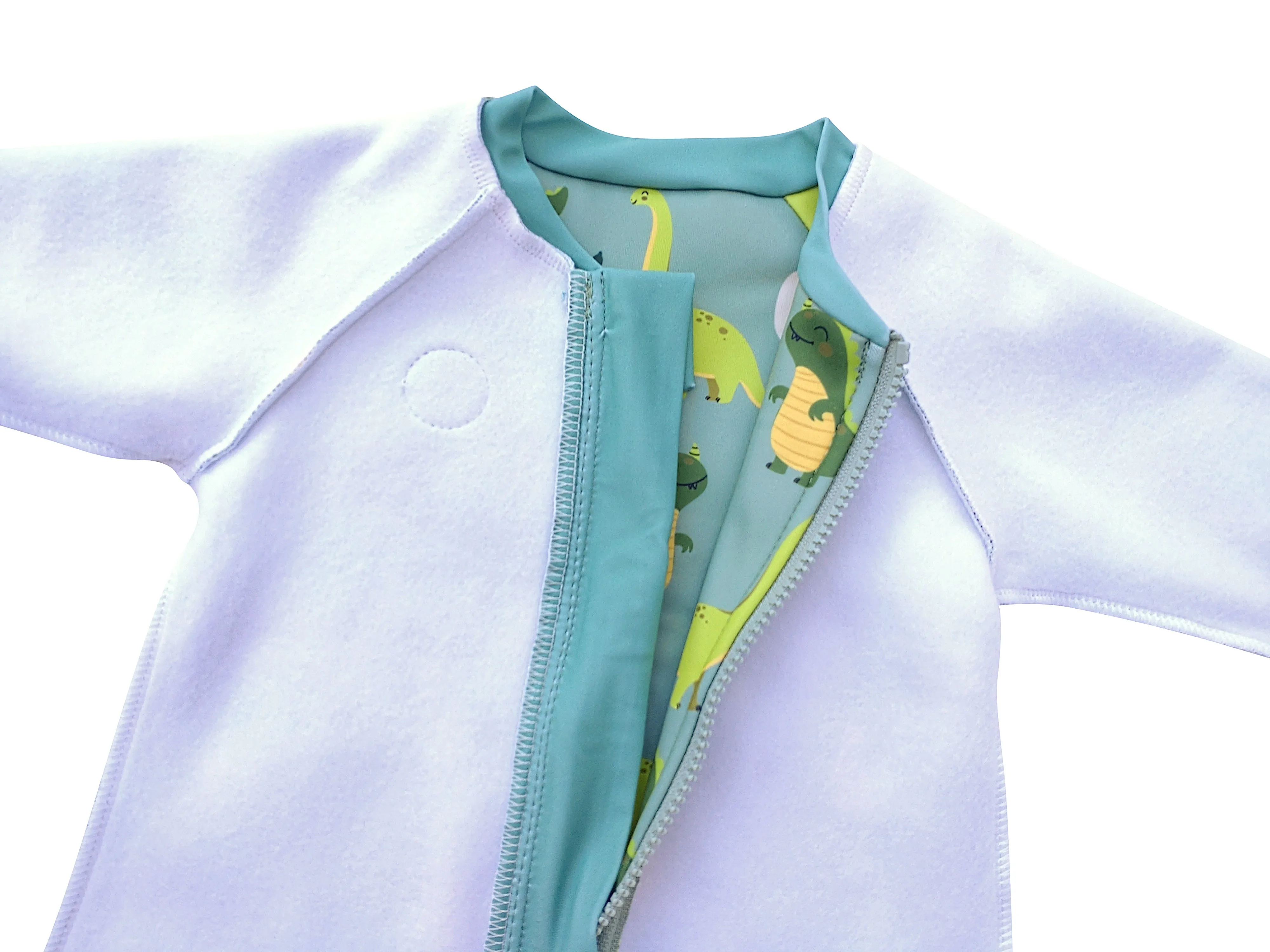 Warm Wetsuit - Green Dinosaur