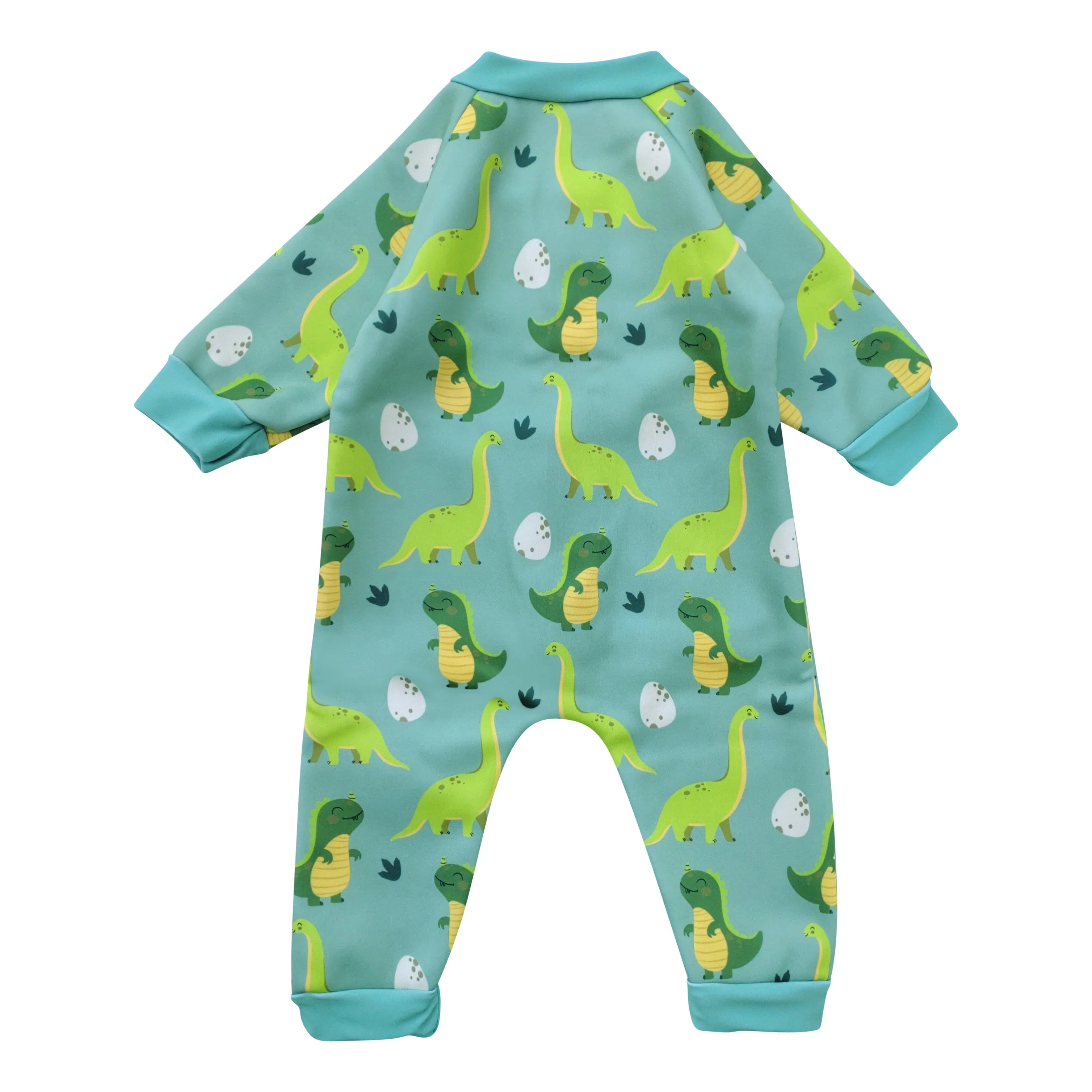 Warm Wetsuit - Green Dinosaur