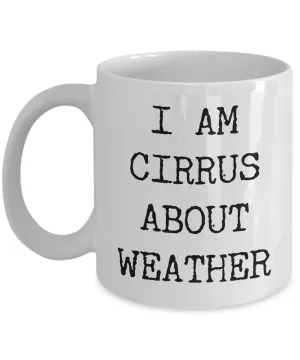 Weather Geek Gifts I Am Cirrus About Weather Mug Ceramic Coffee Cup