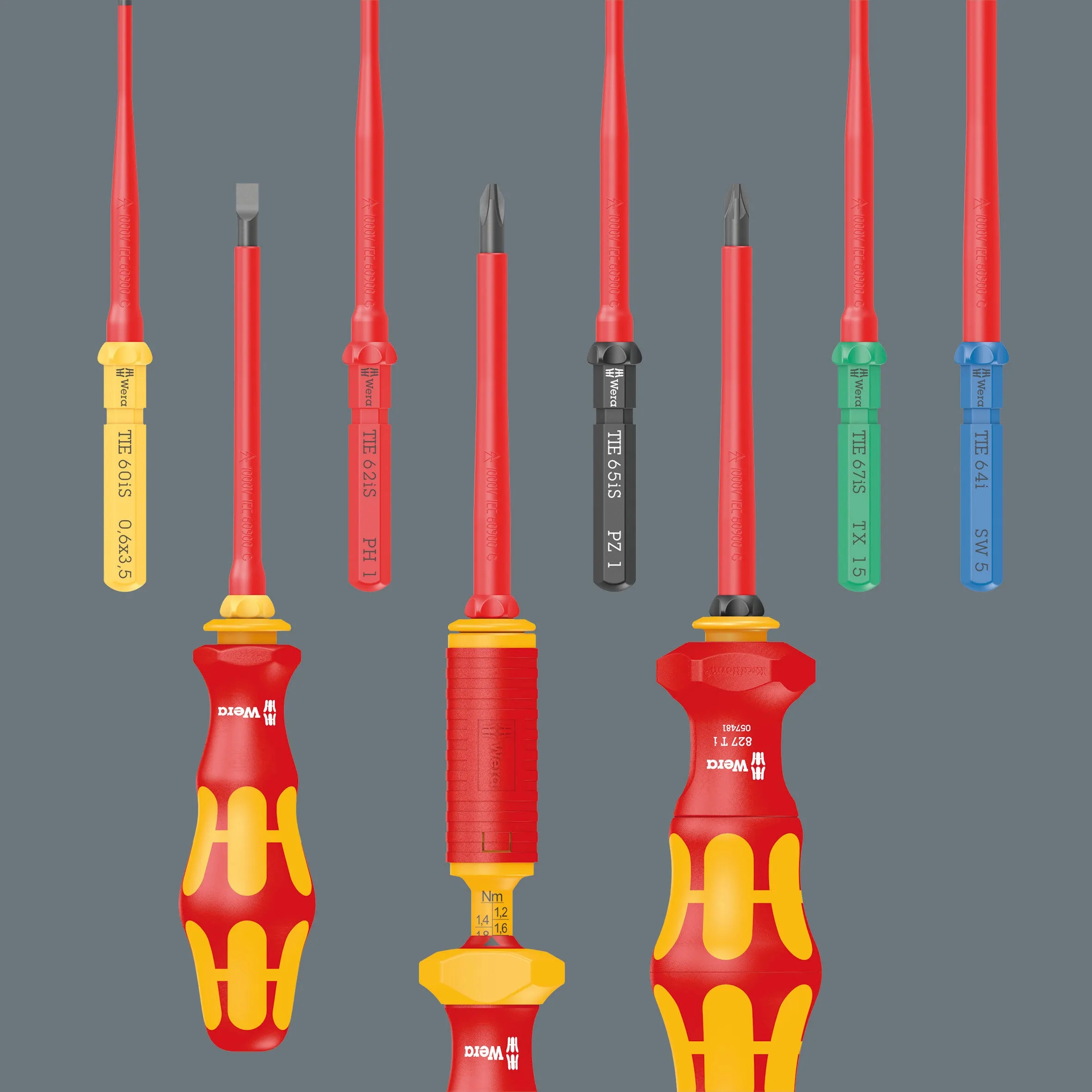 Wera - Kraftform Kompakt VDE 17 Extra Slim 1 Tool Finder, Twin Handle, Knipex Plier, 17pc - 05006612001