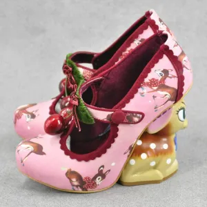 Whimsical Deer-Inspired Chunky Heels