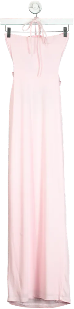 White Fox Pink Maxi Dress UK XS