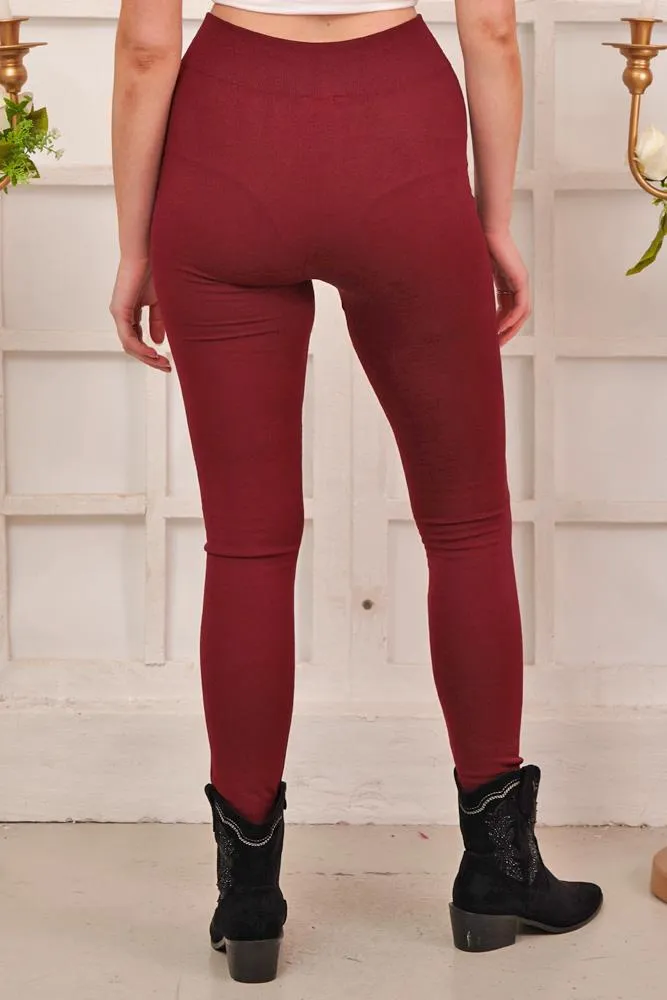 WINTER WARM THICK SEAMLESS FLEECE LEGGING