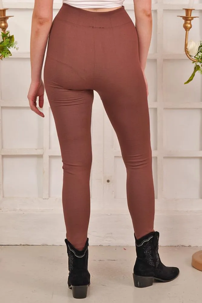 WINTER WARM THICK SEAMLESS FLEECE LEGGING