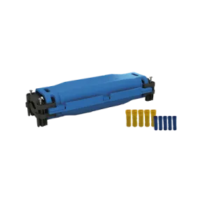 Wiska SH506W/C SHARK 55x146x35mm, IPX8 Pre-filled Gel Joint Suitable for upto 6mm Comes with Non-insulated BV2 Blue & BV5.5 Yellow Crimp Connectors, Blue