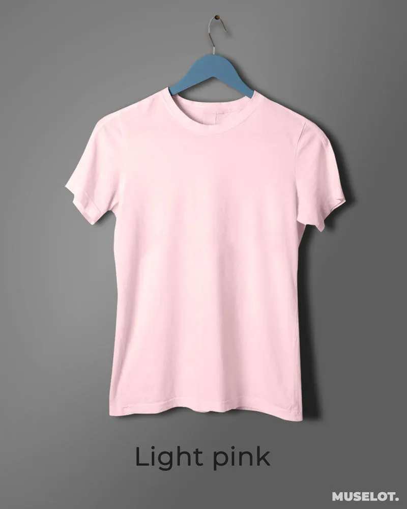 Women's plain pink t shirt