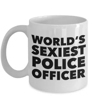 World's Sexiest Police Officer Mug Police Acadamy Graduation Gift Ceramic Coffee Cup
