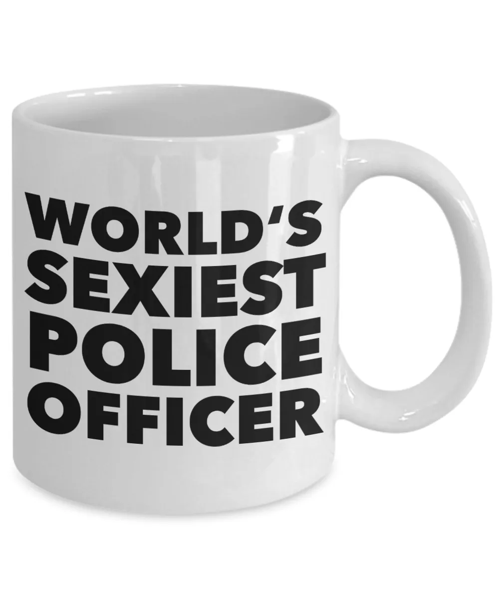 World's Sexiest Police Officer Mug Police Acadamy Graduation Gift Ceramic Coffee Cup