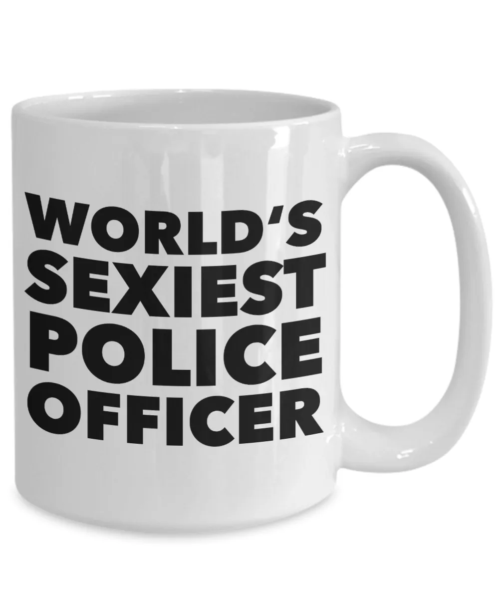 World's Sexiest Police Officer Mug Police Acadamy Graduation Gift Ceramic Coffee Cup