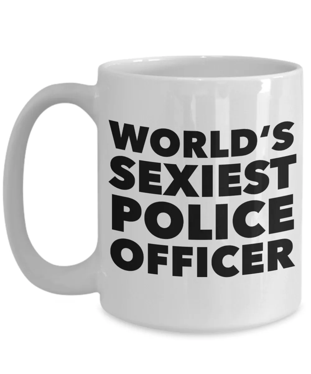World's Sexiest Police Officer Mug Police Acadamy Graduation Gift Ceramic Coffee Cup