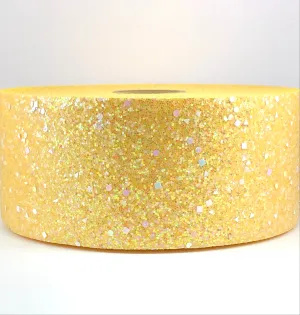 Yellow Chunky 3" Glitter Ribbon